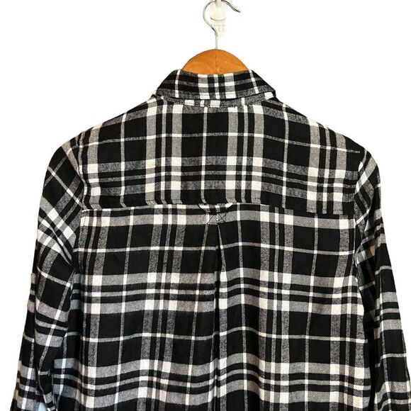 NWT! Polly & Esther black & white flannel shirt - Picture 9 of 11